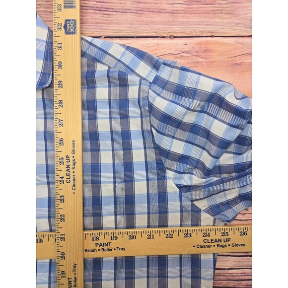 Peter Millar Mens Blue Long-Sleeve Button-Down Shirt Large - Picture 6 of 6